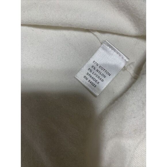 banana republic womens solid white long sleeve sweater top small - Picture 4 of 4